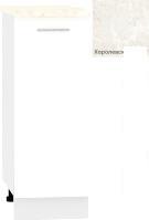 Шкаф напольный Кортекс-мебель Корнелия Лира НШ30р (белый/королевский опал)