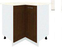 Шкаф напольный Кортекс-мебель Корнелия Лира НШУ угловой (венге/королевский опал)