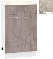 Шкаф напольный Кортекс-мебель Корнелия Лира НШ50р1ш (оникс/марсель)