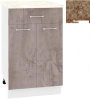 Шкаф напольный Кортекс-мебель Корнелия Лира НШ50р1ш (оникс/мадрид)