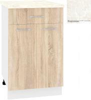 Шкаф напольный Кортекс-мебель Корнелия Лира НШ50р1ш (дуб сонома/королевский опал)