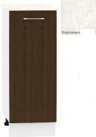 Шкаф напольный Кортекс-мебель Корнелия Лира НШ30р (венге/королевский опал)