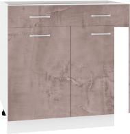 Шкаф напольный Кортекс-мебель Корнелия Лира НШ80р1ш без столешницы (оникс)