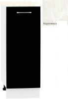 Шкаф напольный Кортекс-мебель Корнелия Лира НШ30р (черный/королевский опал)