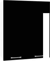 Шкаф навесной Кортекс-мебель Корнелия Лира ВШ60 (черный)