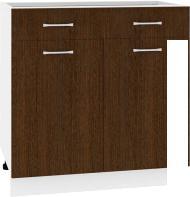 Шкаф напольный Кортекс-мебель Корнелия Лира НШ80р1ш без столешницы (венге)