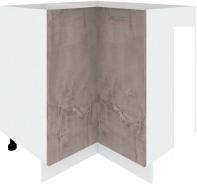 Шкаф напольный Кортекс-мебель Корнелия Лира НШУ без столешницы угловой (оникс)