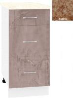 Шкаф напольный Кортекс-мебель Корнелия Лира НШ40р3ш (оникс/мадрид)