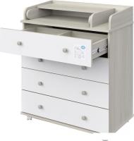 Детский комод Атон Мебель Oliver (шимо светлый/белый)