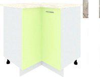 Шкаф напольный Кортекс-мебель Корнелия Лира НШУ угловой (салатовый/марсель)