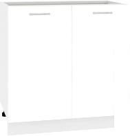 Шкаф напольный Кортекс-мебель Корнелия Лира НШ80р без столешницы (белый)