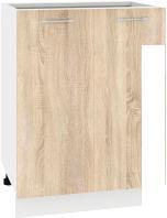 Шкаф напольный Кортекс-мебель Корнелия Лира НШ60р без столешницы (дуб сонома)