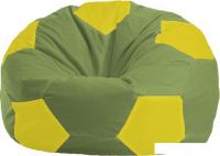 Кресло-мешок Flagman Мяч Стандарт М1.1-228 (оливковый/желтый)