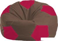 Кресло-мешок Flagman Мяч Стандарт М1.1-331 (коричневый/малиновый)
