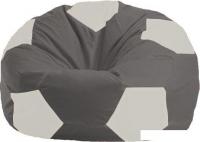 Кресло-мешок Flagman Мяч Стандарт М1.1-357 (темно-серый/белый)
