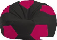 Кресло-мешок Flagman Мяч Стандарт М1.1-474 (черный/малиновый)