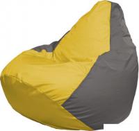 Кресло-мешок Flagman Груша Макси Г2.1-34 (жёлтый/серый)
