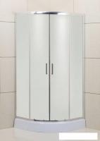 Душевой уголок BelBagno UNO-195-R-2-80-P-Cr (текстурное стекло)