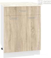 Шкаф напольный Кортекс-мебель Корнелия Лира НШ60р1ш (дуб сонома/королевский опал)