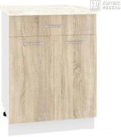 Шкаф напольный Кортекс-мебель Корнелия Лира НШ60р1ш (дуб сонома/марсель)