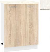 Шкаф напольный Кортекс-мебель Корнелия Лира НШ60р (дуб сонома/королевский опал)