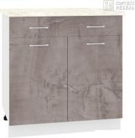 Шкаф напольный Кортекс-мебель Корнелия Лира НШ80р1ш (оникс/мадрид)