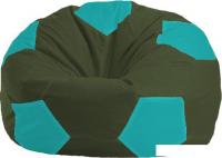 Кресло-мешок Flagman Мяч Стандарт М1.1-58 (темно-оливковый/бирюзовый)