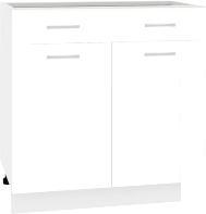 Шкаф напольный Кортекс-мебель Корнелия Лира НШ80р1ш без столешницы (белый)