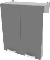 Шкаф навесной Интерлиния Компо ВШ60-720-2дв (серебристый)
