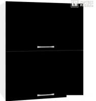 Шкаф навесной Кортекс-мебель Корнелия Лира ВШ60-2г (черный)