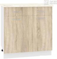Шкаф напольный Кортекс-мебель Корнелия Лира НШ80р1ш (дуб сонома/марсель)