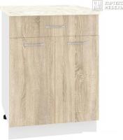 Шкаф напольный Кортекс-мебель Корнелия Лира НШ60р1ш (дуб сонома/мадрид)