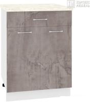 Шкаф напольный Кортекс-мебель Корнелия Лира НШ60р1ш (оникс/мадрид)