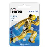 Элементы питания Mirex AG5 / LR754  1.5V  6 шт блистер 23702-LR754-E6
