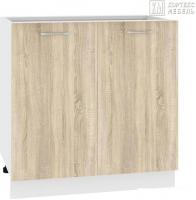 Шкаф напольный Кортекс-мебель Корнелия Лира НШ80р (дуб сонома/королевский опал)