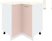 Шкаф напольный Кортекс-мебель Корнелия Лира НШУ угловой (капучино/королевский опал)