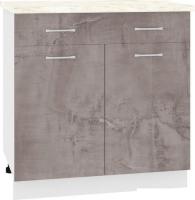 Шкаф напольный Кортекс-мебель Корнелия Лира НШ80р1ш (оникс/королевский опал)