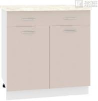 Шкаф напольный Кортекс-мебель Корнелия Лира НШ80р1ш (капучино/марсель)