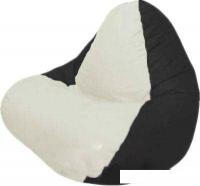 Кресло-мешок Flagman Релакс Г4.1-010 (белый/черный)