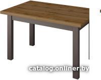 Кухонный стол Senira Кастусь 100-130x60 (дуб вотан/венге)