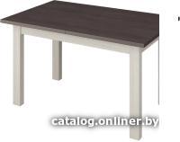 Кухонный стол Senira Кастусь 120-160x75 (венге/белый)