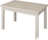 Кухонный стол Senira Кастусь 110-145x70 (дуб выбеленный/белый)