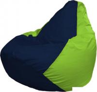 Кресло-мешок Flagman Груша Макси Г2.1-43 (тёмно-синий/салатовый)