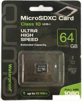 Карта памяти QUMO microSDXC QM64GMICSDXC10U1NA 64GB