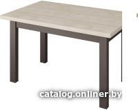 Кухонный стол Senira Кастусь 120-160x75 (дуб выбеленный/венге)