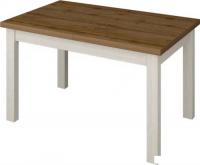 Кухонный стол Senira Кастусь 110-145x70 (дуб вотан/белый)