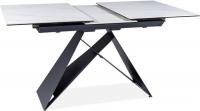 Кухонный стол Signal Westin SC 120/160x80 (белый мрамор)