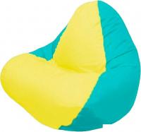 Кресло-мешок Flagman Релакс Г4.1-027 (желтый/бирюзовый)