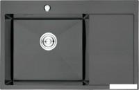 Кухонная мойка Gerhans K37851B-L (левая, графит)