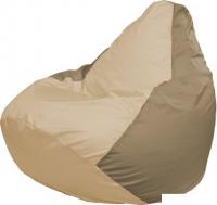 Кресло-мешок Flagman Груша Макси Г2.1-136 (светло-бежевый/тёмно-бежевый)